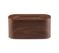 AUNMAS Diffuseur D'huiles Essentielles à Effet Flamme, Diffuseur D'aromathérapie de 220 ML avec 7 Couleurs de Lumière Changeantes et Un Effet Flamme Réaliste, Humidificateur (Grain de Bois foncé)