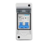 AUNMAS Disjoncteur Solaire Miniature DC, 50 A 1000 V, Installation Rapide, Interrupteur de Déconnexion à Couvercle Transparent avec Boîte de Distribution IP65 pour Système AC