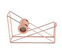 AUNMAS Distributeur de Ruban Adhésif de Bureau en Métal, Support Adhésif élégant en or Rose pour Fournitures de Bureau à Domicile, Coupe Facile du Ruban et Utilisation Sûre (rose)