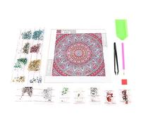 AUNMAS DIY Mandala Diamant Peinture Kit 5D Perceuse Complète Broderie Point De Croix Mur Monté Décor À La Maison