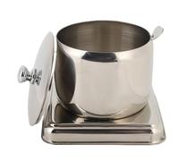 AUNMAS Ensemble de Récipients D'assaisonnement en Acier Inoxydable, Boîtes D'assaisonnement avec Base de Couvercle et Récipient à Cuillère, Boîte à (L(13x7x2,6 cm/5,1x2,8x1 pouces))