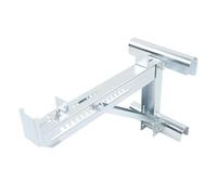 AUNMAS Équerre de Stabilisation pour échelle de Couvreur, Marche Ajustable | Compatibilité ronde et en forme de D, pièces de support en métal, configuration des travaux de réparation de fenêtres de