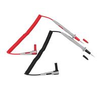 AUNMAS Fils de Test Multimètre Universels 2 Pièces, Fils à Ressort étendus en PU à Pointe en Laiton nickelé 20A 1000V 56cm pour les Tests électroniques en Extérieur