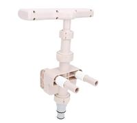 AUNMAS Fontaine de Piscine pour Piscines Hors Sol et Enterrées, Refroidisseur D'arrosage à Cascade Réglable à 360° pour Le Refroidissement de la Fontaine d'eau du Spa