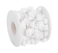 AUNMAS Guirlande de Perles Rose Fil de Perles Artificielles Chaîne de 10m ABS d'Imitation Coupables Brillant Flexible pour Mariage Baby Shower Fête Table Vase Chaise Décoration (White)