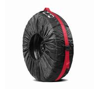 AUNMAS Housse de Pneu 190T Taffetas Polyester Housse de Pneu de Secours 26 Pouces pour Pneus de 13 à 18 Pouces Noir Protecteur de Roue pour Remorque RV SUV Stockage de Voyage Utilisation en