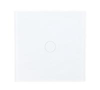 AUNMAS Interrupteur Mural Tactile, Panneau en Verre trempé, Commande Tactile Intelligente Haute sensibilité, 110 V à 240 V pour l'éclairage Domestique