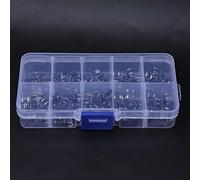 AUNMAS Interrupteur Tactile Interrupteur à Bouton-poussoir Tactile à 4 Broches, Construction en Plastique, Assortiment de 100 Pièces pour l'électronique, les Appareils Ménagers et les Jouets