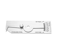 AUNMAS Jauge de Profondeur de Soudure, Précision de 1/32 Pouce, Acier | Outil d\'inspection des coutures, lecture des contre-dépouilles par étapes de 1/16 po, comparaison de la porosité pour les