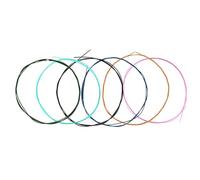 AUNMAS Jeu de Cordes de Rechange pour Guitare Classique, en Alliage de Nylon et de Cuivre enroulé à Petites Boules, 6 Pièces, Tension Normale pour un Réglage Stable des Tons Brillants, Pratique pour