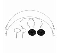 AUNMAS Kit d'apparence de Goupille de Capot de Course CNC Billette en Aluminium Verrou de Capot 2 Pièces 60mm Auto-adhésif sans Perçage Universel pour Voitures Personnalisées Style Piste (BLACK)