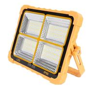 AUNMAS Lampe de Travail Solaire Portable, 200 W 288 LED 1500 Lm IP65 étanche à L'eau 4 Modes de luminosité Continue LED éclairage de Chantier Lampes de Poche