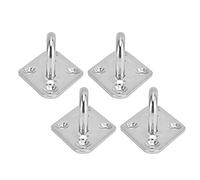 AUNMAS Lot de 4 Plaques à œil, Crochets Muraux en Acier Inoxydable 304 pour Suspendre une Balançoire, un Hamac, une Jardinière, sécurisé pour les Activités Intérieures et Extérieures