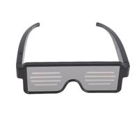 AUNMAS Lunettes LED Rechargeables USB, 11 Modèles, avec Modes Colorés Dynamiques, pour Fête, Discothèque, Concert, Bal, Vacances