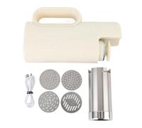 AUNMAS Machine de Presse de Nouilles sans Fil pour les Pâtes électriques avec 4 Accessoires pour Spaghetti Ramen Udon 2000mAh Batterie Rechargeable 50W Power Easy Clean