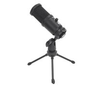 AUNMAS Microphone à Condensateur Micro d'enregistrement Cardioïde USB, Micro Filaire de Bureau en Alliage d'aluminium avec 192 KHz 24 Bits, Support de Trépied, pour l'enregistrement