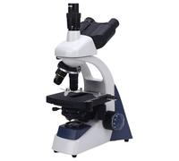 AUNMAS Microscope Biologique Microscope Trinoculaire en Alliage d'aluminium 40X à 1600X Lumière LED Scène Mécanique Mise au Point Réglable pour la Recherche en éducation Étude Biologique
