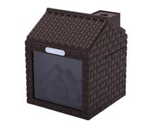 AUNMAS Mini Humidificateur à Brume Fraîche pour Cheminée, Humidificateur Portable alimenté par USB PC ABS avec Lumière Chaude 200 Ml, Arrêt Automatique, 2 Modes de Brume pour Chambre à Coucher,