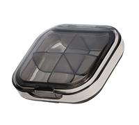 AUNMAS Mini une Valise Portable pour les Voyages, Organisateur de Roulement Compact pour Sac à Main/Sac, Boîte Alimentaire de qualité des Aliments pour Adultes / (Petit Transparent Noir)