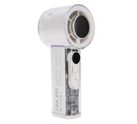 AUNMAS Mini Ventilateur Portatif avec Refroidissement par Glace, Réglage Continu à 100 Vitesses, Ventilateur de Poche électrique Portable Silencieux avec Cordon pour la Maison, les (WHITE)