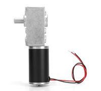 AUNMAS Moteur à Engrenages électrique 12 V avec Engrenages en Alliage, Arbre Réversible de 8 Mm, Couple élevé, Faible Régime, Sortie à Angle Droit pour Machine à Rideaux, Ouvre-fenêtre, Contrôleur
