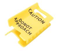 AUNMAS Ne Pas Approcher le Signe D'avertissement Pince à Cheveux, PP Jaune Signe D'avertissement Griffe de Cheveux Drôle Gag Cadeaux pour les Femmes et les Collègues