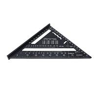 AUNMAS Outil carré en Métal de Règle, Matériau en Alliage, échelle Claire pour le Travail du Bois, Projets de Bricolage, Conception de Jardin