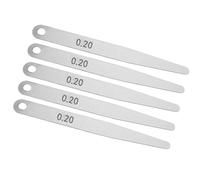 AUNMAS Outil de Jauge d'épaisseur en Acier Inoxydable 5 Pièces, Règle de Mesure de Précision pour le Soudage avec Options 0,2/0,3 Mm, Idéal pour la Mécanique et le Bricolage (0.2)