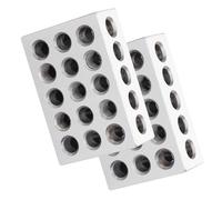 AUNMAS Outil de Machiniste Ultra Précis 1, 2, 3 Blocs, 23 Trous, Paire d'acier rectifié de Précision pour l'approvisionnement Industriel