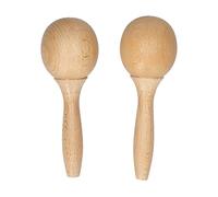 AUNMAS Paire d'instruments de Musique en Hêtre Maraca pour Enfants, Paire de Poignées Confortables pour les Fêtes à la Maison et le Plaisir en Classe
