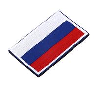 AUNMAS Patch Drapeau de la Russie Patch Drapeau de l'Ukraine Badge de Drapeaux Nationaux brodé 8,2 x 5 cm Pour Chapeaux, Vestes, Sacs, Gilets