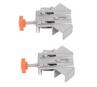 AUNMAS Pince d'angle 2 Pièces, Pince d'angle Réglable en Acier Inoxydable pour les Projets de Menuiserie, Prise Sécurisée et Conception de Serrage Flexible pour un Assemblage Facile