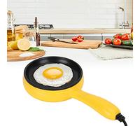 AUNMAS Poêle Électrique Antiadhésive, Légère et Portable pour Cuisson Uniforme, Idéale pour Oeufs et Crêpes, 300W, Étudiants en Résidence Étudiante et Camping
