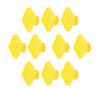 AUNMAS Portes D'entrée de Ruche 10 Pièces, Fenêtre D'ouverture de Ventilation en Plastique pour Boîte à Nuc d'abeille avec Conception de Panneau à Pression, pour Fournitures (Yellow)