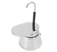 AUNMAS Pot Moka en Acier Inoxydable à Tube Unique, Cafetière Classique à Main avec Joint en Silicone de qualité Alimentaire Pour le Camping à Domicile (50ML)