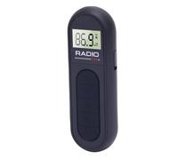 AUNMAS Radio FM Portable, écran LCD, Radio de Réglage Numérique à Motif Numérique à Motif Batteur avec Réception de Signal Transparent Compact et Fonctionnement Facile pour Le Voyage (Black)