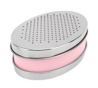 AUNMAS Râpe à Fromage, Broyeur de Nourriture Double Face en Acier Inoxydable avec Couvercle de Récipient de Stockage, Lambeaux Fins et Grossiers, 17 X 12 X 7 Cm pour une Utilisation en Extérieur