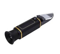 AUNMAS Réfractomètre Brix Meter 0-32% pour Mesurer la Teneur en Sucre dans les Fruits, le Miel, le Sirop D'érable et Autres Boissons Sucrées, avec ATC, Vis D'étalonnage, Manchon en