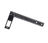 AUNMAS Règle de Mesure Multi-angle, Alliage d'aluminium et Acier à Haute Teneur en Carbone, Outil de Marquage Précis pour le Travail du Bois et l'ingénierie, Règle Polyvalente de 12 Pouces pour des