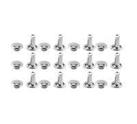 AUNMAS Rivets à Double Capuchon en Fer Tubulaire pour Cuir, Pointes 6 X
