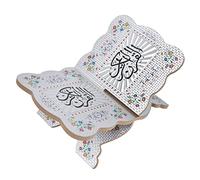 AUNMAS Stand de Livres du Coran, Boxwood Bible Biblice Bible Holder Rack pour les Enseignants Musulmans Cadeaux D'enfants (JM01864)