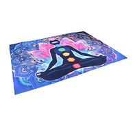 AUNMAS Tapisserie Murale, Couverture de Tapisserie Sept Chakra, Diviseur de Chambre de Décoration de Chambre à Coucher de Méditation de Yoga Mandala Bohème(230 * 180cm)