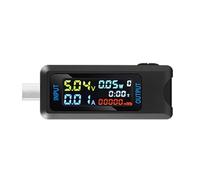 AUNMAS Testeur de Courant de Tension, Voltmètre USB Numérique IPS, Testeur de Puissance, Enregistrement de capacité de 4,5 V à 36 V 0 à 5 A ou 8 A, pour le Chargement d'ordinateur Portable, Test