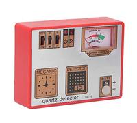 AUNMAS Testeur de Quartz, Testeur de Batterie de Montre en Métal ABS Portable 3 en 1 Démagnétiseur de Montre Chronomètre Mesure de Démagnétisation Outil de Réparation de Machine