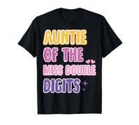 Aunt Auntie Peace Single Digits I'm 10 Birthday Girl Familly T-Shirt