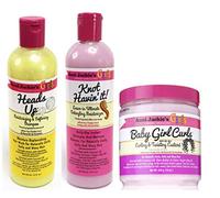 Aunt Jackies Girls! - Lot de 3 soins capillaires pour fille - cheveux bouclés/crépus - soin/nettoyant/hydratant