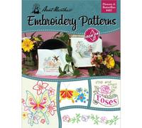 Aunt Martha's 402 Fleurs et Papillons Broderie Transfert Patron Livre Plus de 25 Motifs Thermocollants Fleurs et Papillons