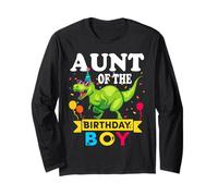 Aunt of The Birthday Boy T-Rex Rawr Dinosaure Anniversaire Garçon Manche Longue