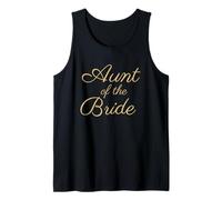 Aunt of The Bride, Wedding & Bridal, Tan Script Police Débardeur