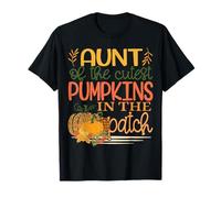 Aunt of The Cute Pumpkins in The Patch Fall Leopard T-Shirt